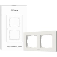 Aqara Switch Frame H2 EU (2-Gang), Einbaurahmen weiß, 2-Fach-Rahmen