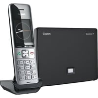 Gigaset BasicLine IP + COMFORT 500HX Silber-schwarz, Set schwarz