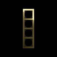 Busch-Jaeger Busch-J. Abdeckrahmen 4-fach 1724-4013 gold (glänzend), Retail