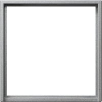 Gira Adapterrahmen mit quadratischem Ausschnitt 50 x 50 mm aluminium, Retail