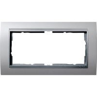 Gira Abdeckrahmen zwei Fach Event aluminium, Retail