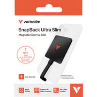 Verbatim SnapBack Ultra Slim SSD 1 TB, Externe SSD schwarz