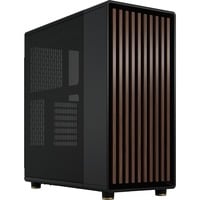 Fractal Design North Charcoal Black, Tower-Gehäuse schwarz/holz, Mesh-Version