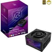 ASRock Phantom Gaming PG-1000G, PC-Netzteil schwarz, 1x 12-Pin High Power GPU, 5x PCIe, Kabelmanagement, 1000 Watt