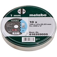 Metabo Trennscheiben SP 125x1,0x22,23 Inox, TF 41 10 Stück