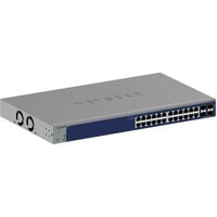 Netgear 24-Port Gigabit Smart Switch GS728TX grau, inkl. 1 Jahres Abonnement von Insight