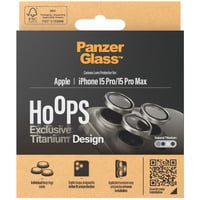  PanzerGlass Hoops Titanium, Schutzfolie titan, iPhone 15 Pro / 15 Max