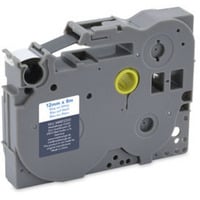 MediaRange Schriftbandkassette, 12mm, 8m, laminiert, blau auf weiß kompatibel zu Brother TZ-233/TZe-233