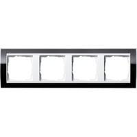 Gira Abdeckrahmen vierfach schwarz, Retail