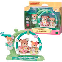 EPOCH Sylvanian Families - Reh Babys mit Blumenschaukel Spielset, Konstruktionsspielzeug 