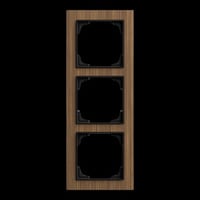 Busch-Jaeger Abdeckrahmen dreifach, Abdeckung holz, Retail