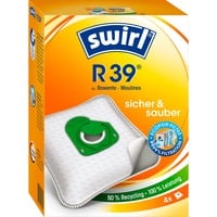 Swirl Staubsaugerbeutel R39 MicroPor 4 Beutel + 1 Filter, für Rowenta, Moulinex