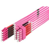 Digitus LWL Patchkabel, Duplex, LC > SC Stecker, Multimode OM4 hellviolett, 3 Meter