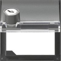 Gira Zentralplatte Klappdeckel, Adapter anthrazit, Retail