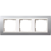 Gira Abdeckrahmen 3fach Aluminium aluminium, Retail