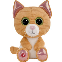 NICI Glubschis Katze getigert Tabbrey ca. 15 Zentimeter, Kuscheltier braun