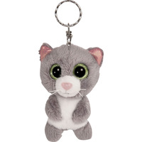 NICI Glubschis Schlüsselanhänger Katze Felinja, Kuscheltier grau