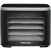 Rommelsbacher Mini Dörrautomat DA 450 edelstahl/schwarz, 450 Watt, Dörrfläche 23,5cm x 18cm pro Ebene