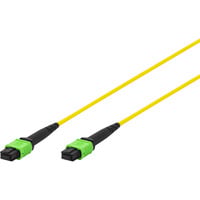 Digitus Glasfaser-Patchkabel, MPO, Buchse, OS2, Methode A gelb, 2 Meter