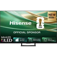 Hisense ULED 75E8S MiniLED , QLED-Fernseher 189 cm (75 Zoll), schwarz/dunkelgrau, UltraHD/4K, Triple Tuner, Subwoofer, 144Hz Panel