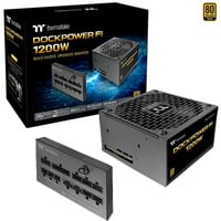 Thermaltake Dockpower FI 1200W, PC-Netzteil schwarz, 1x 12-Pin High Power GPU, 5x PCIe, Kabelmanagement, 1200 Watt