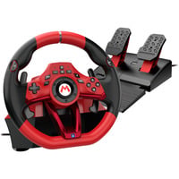 HORI Mario Kart Racing Wheel Pro Deluxe, Simulatoren-Set rot/schwarz, für Nintendo Switch 2 / Switch / Switch OLED / PC