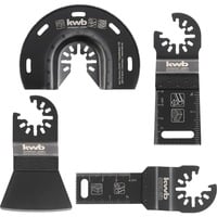 EINHELL Multitool-Set 49708850, 4-teilig, Sägeblatt-Satz  für Holz, Kunststoff, für Multifunktionswerkzeuge