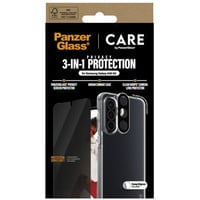 PanzerGlass Flagship 3-in-1 Privacy Set transparent/weiß, Samsung Galaxy A56 5G, QI-kompatibel, EasyAligner