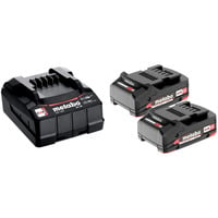 Metabo Basis-Set 2 x 2.0 Ah (685161000), Akku 2 x LiPOWER Akkupack 18 V/2,0 Ah