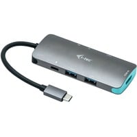 i-tec Nano Dock, Dockingstation grau, HDMI, USB-C, USB