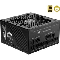 MSI MPG A850GS PCIE5, PC-Netzteil schwarz, 1x 12-Pin High Power GPU, 3x PCIe, Kabelmanagement, 850 Watt