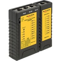DeLOCK Kabeltester RJ45 / RJ12 / PoE schwarz/gelb